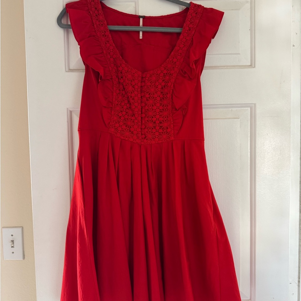 Free People Red Mini Dress